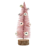 Christmas Tree Model , Different Colors, with Wood Base and Ball Ornaments