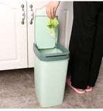 Trash Bin with Swing Lid; Different Colors